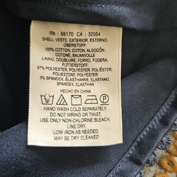 Anthropologie Maeve Striated Lace Dress Sz 4 Embroidered Fit and Flare Boho - Picture 13 of 13